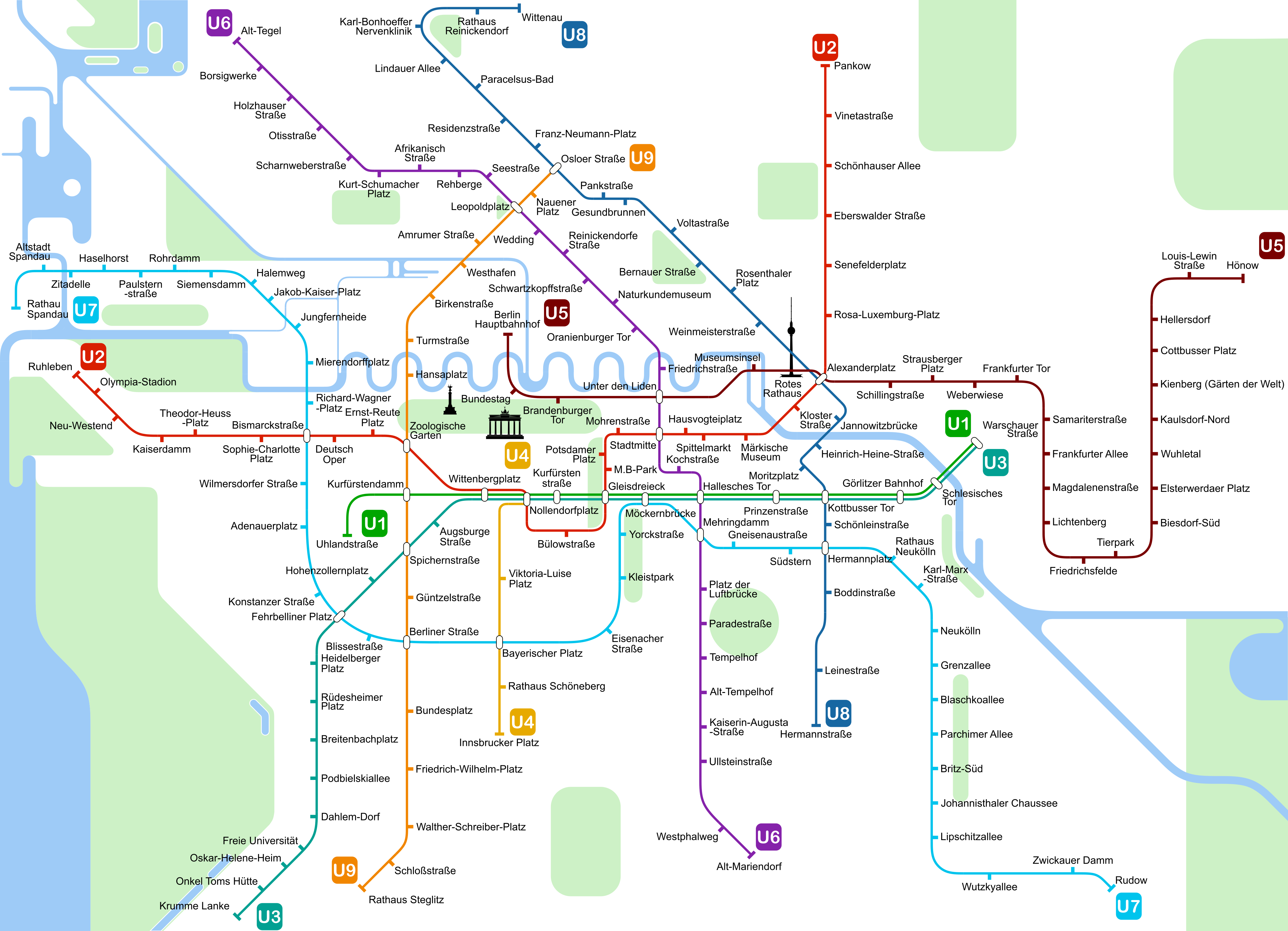 Berlin U-Bahn Map